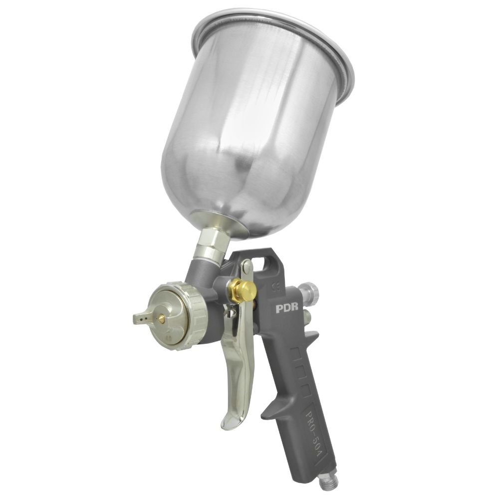 Pistola de Aplicação de Cola PRO-504 Gravidade Bico 4,0mm Copo Alumínio 600ml PDR