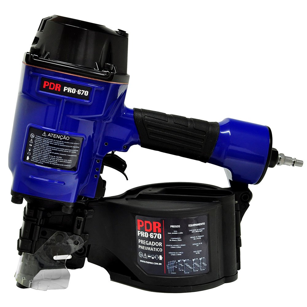 Pregador de Paletes PRO-670 45 a 70mm 300 Pregos 115 PSI PDR