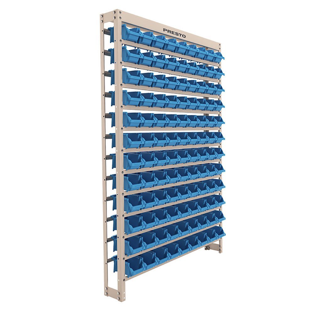 Kit Estante Gaveteiro com 108 Gavetas Práticas Nº 3 Azul PRESTO