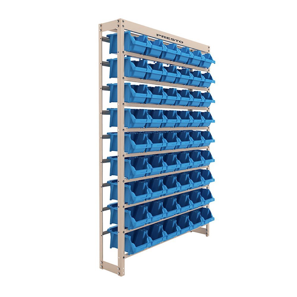 Kit Estante Gaveteiro com 54 Gavetas Práticas Nº 5 Azul PRESTO