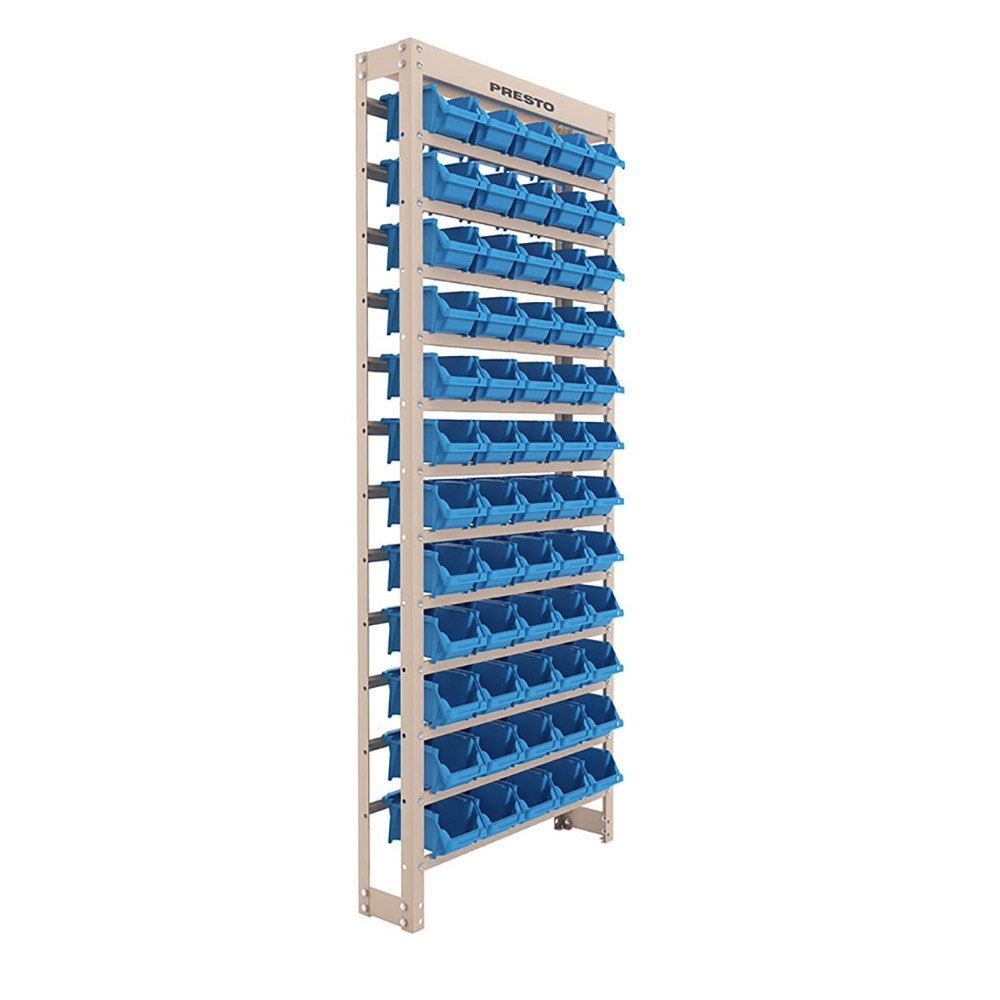 Kit Estante Gaveteiro com 60 Gavetas Práticas Nº 3 Azul PRESTO