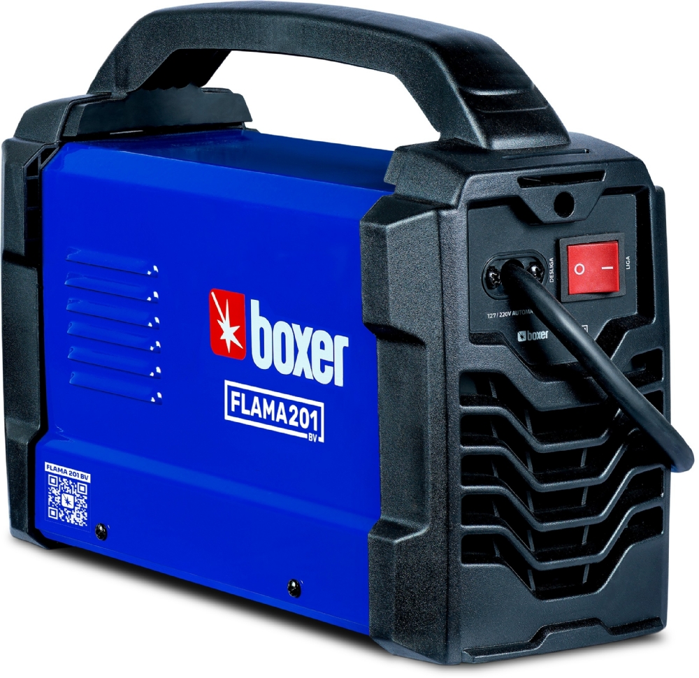 Máquina Inversora de Solda Flama 201 MMA/TIG Lift 200A Bivolt Automático BOXER