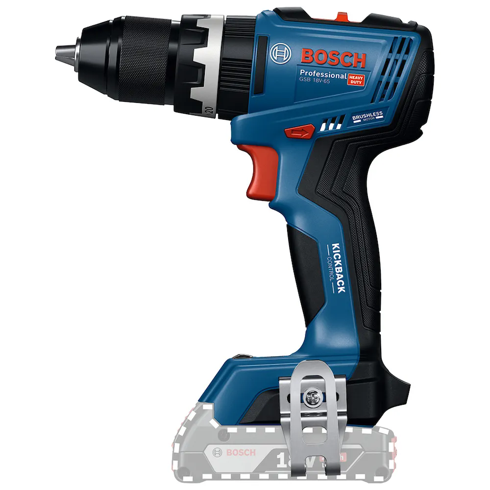 Parafusadeira Furadeira GSB 18V-65 18V Brushless com 2 Baterias Carregador Bivolt BOSCH