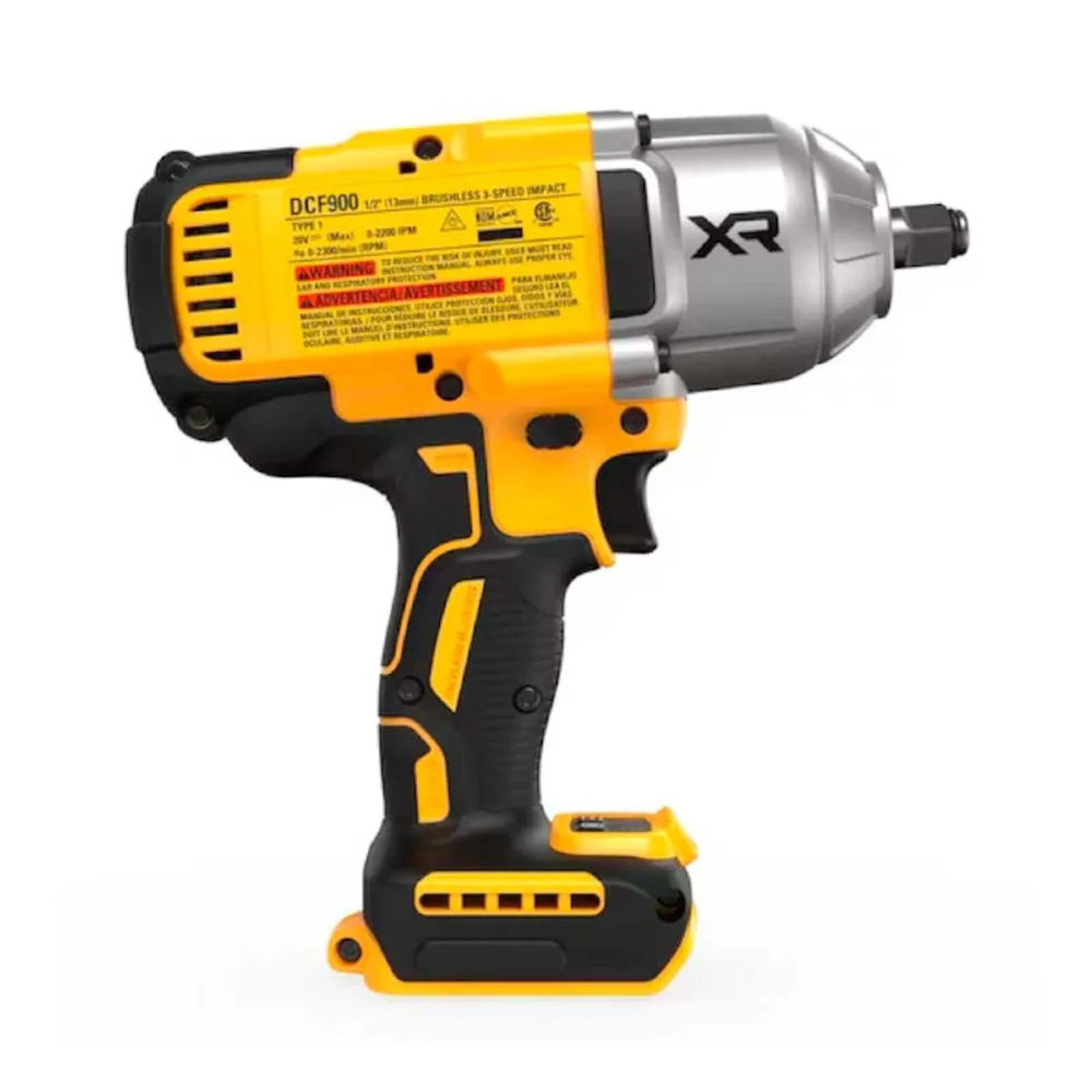 Chave de Impacto DCF900B-B3 1/2 Pol. Brushless 1396Nm 20V sem Bateria DEWALT