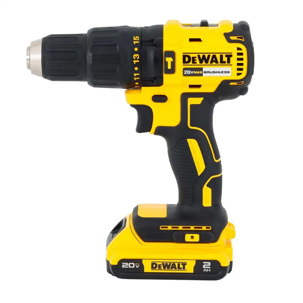 Parafusadeira Furadeira de Impacto DCD7781D2-BR 1/2 Pol. Brushless 20V com 2 Baterias, Carregador Bivolt e Maleta DEWALT