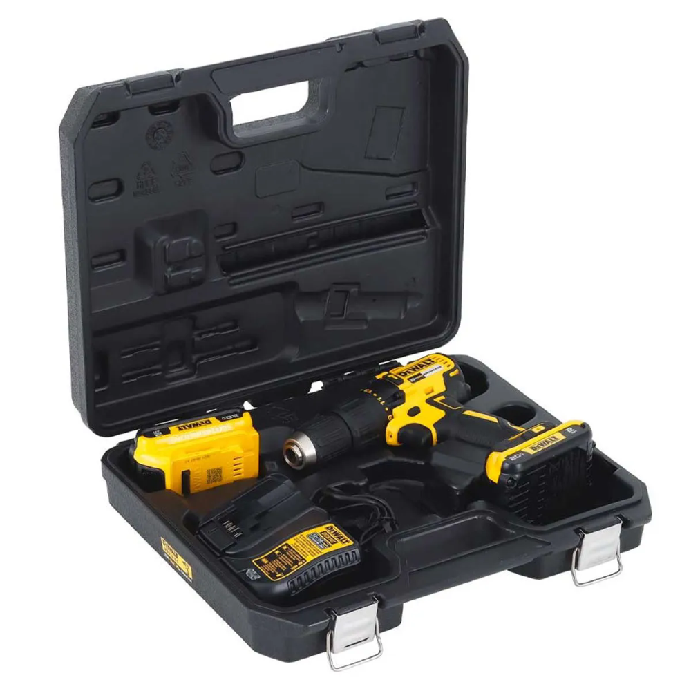 Parafusadeira Furadeira de Impacto DCD7781D2-BR 1/2 Pol. Brushless 20V com 2 Baterias, Carregador Bivolt e Maleta DEWALT