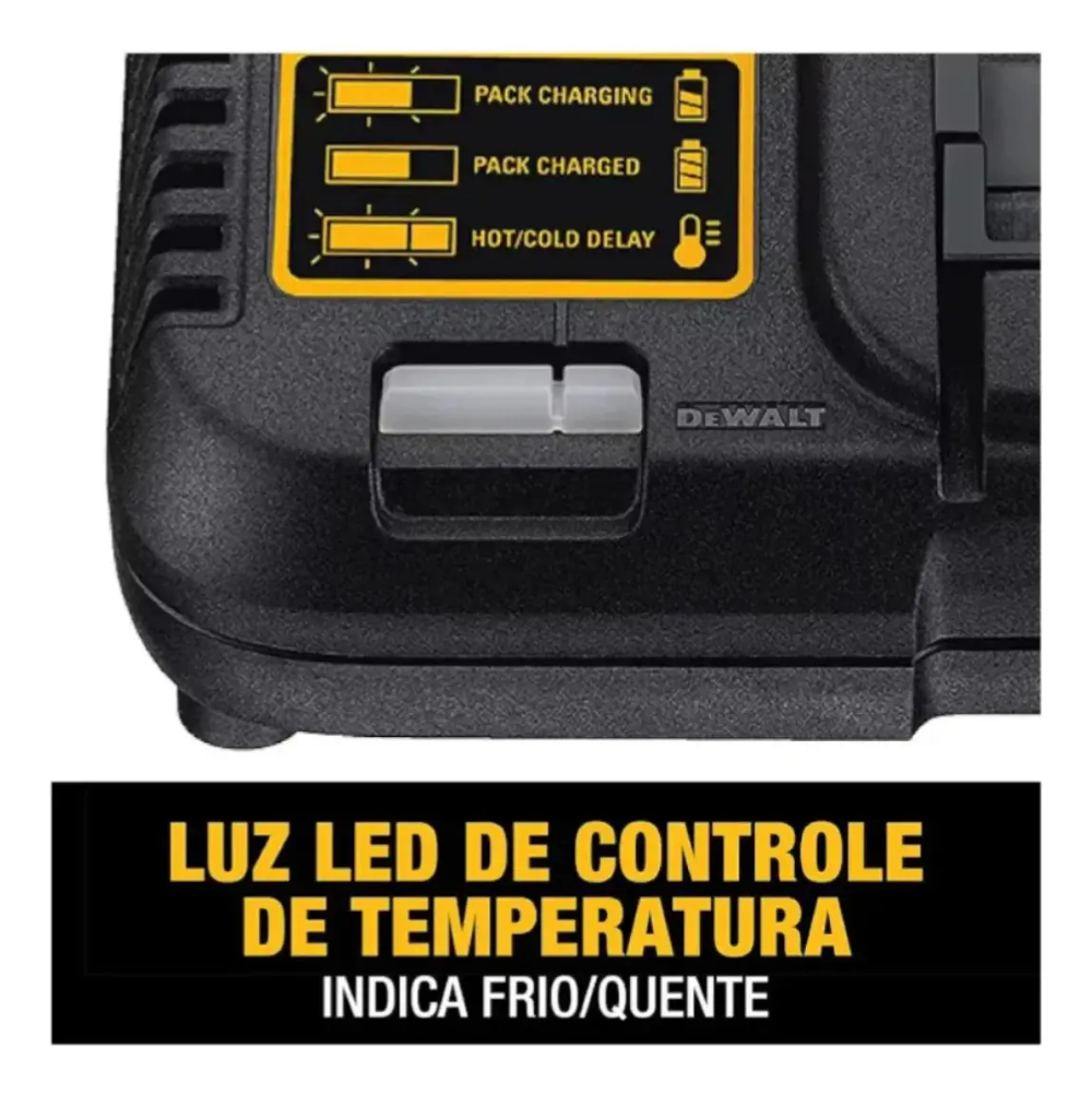 Kit 2 Baterias 20V Max 5,0Ah com Carregador DCB115 Bivolt e Bolsa DEWALT