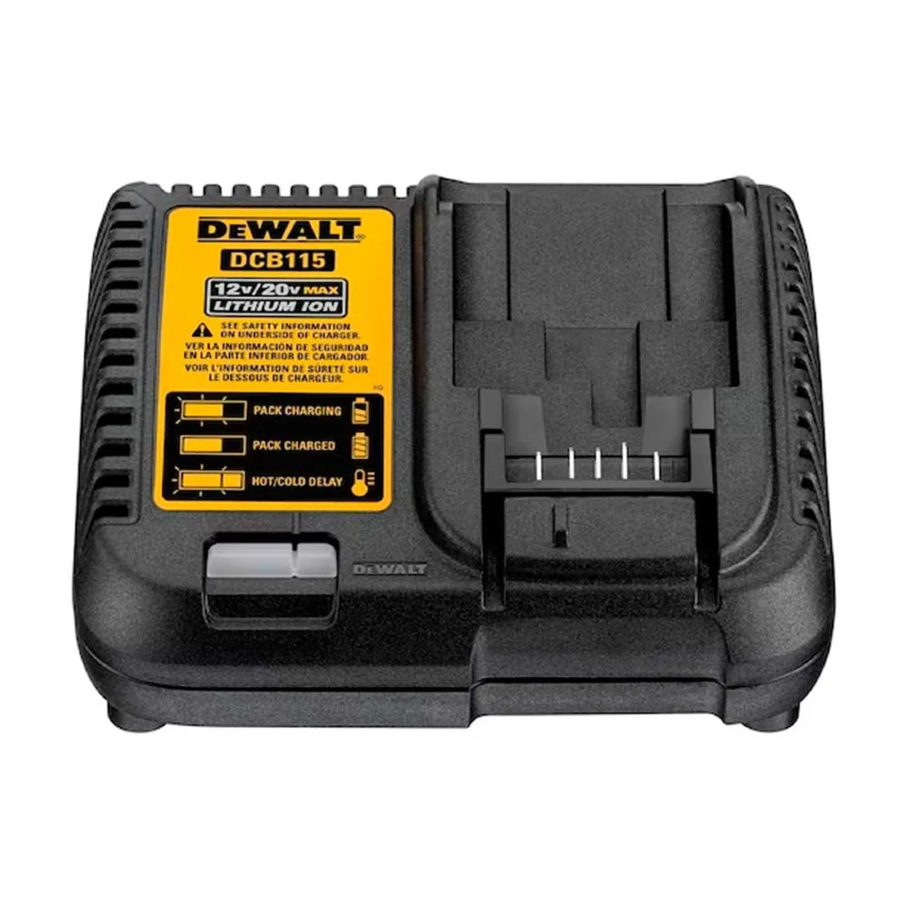 Kit 2 Baterias 20V Max 5,0Ah com Carregador DCB115 Bivolt e Bolsa DEWALT