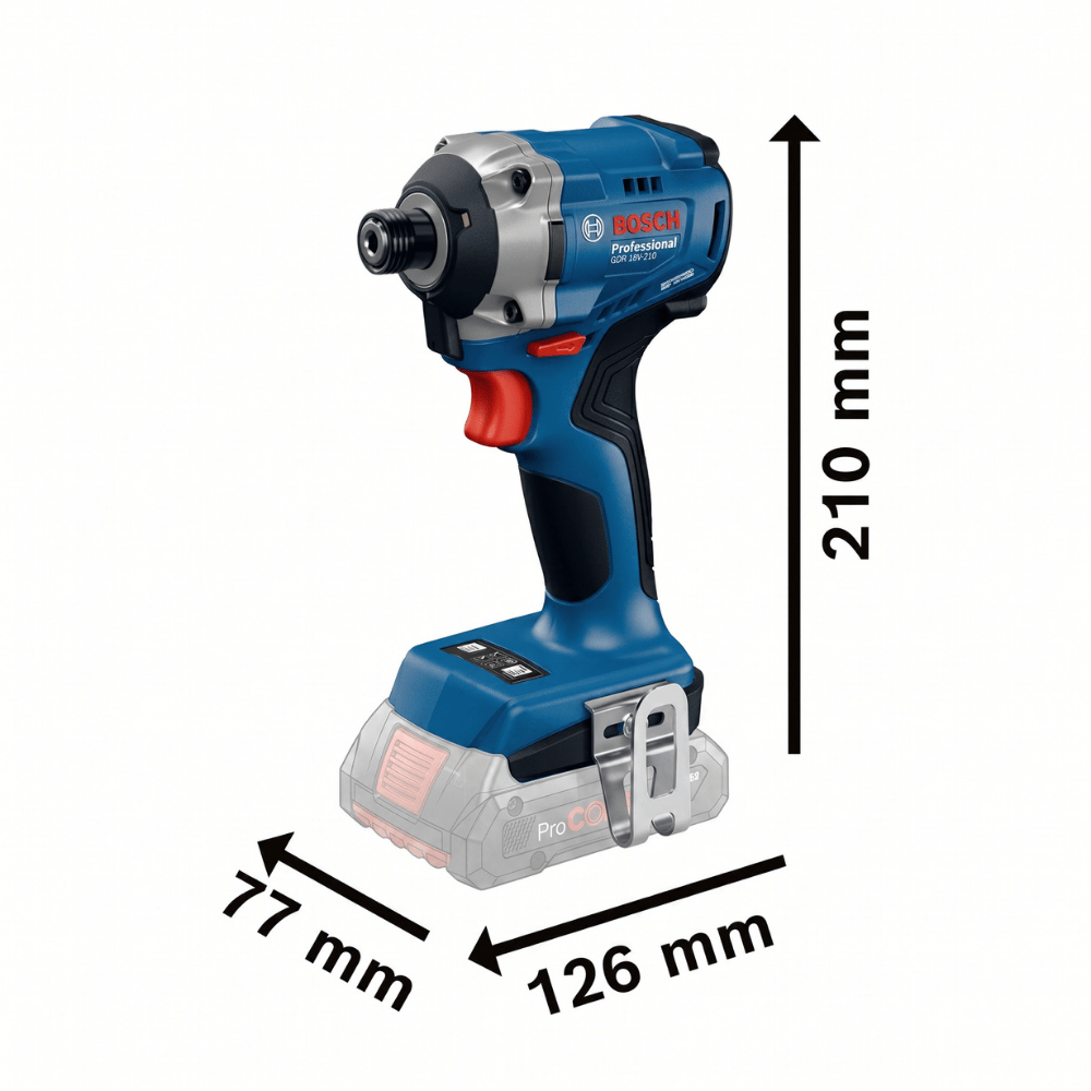 Parafusadeira de Impacto GDR 18V-215 Brushless 1/4 Pol. 18V sem Bateria BOSCH