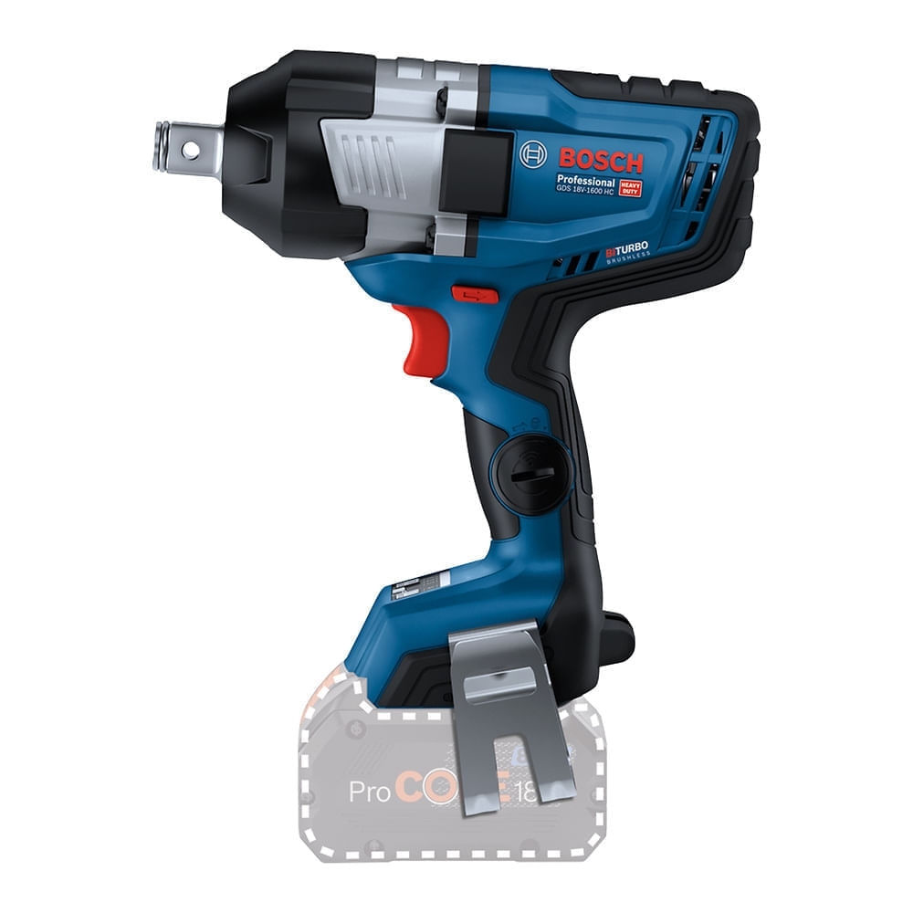 Chave de Impacto GDS 18V-1600 HC 3/4 Pol. 18V BITURBO Brushless 1600Nm sem Bateria e Carregador BOSCH