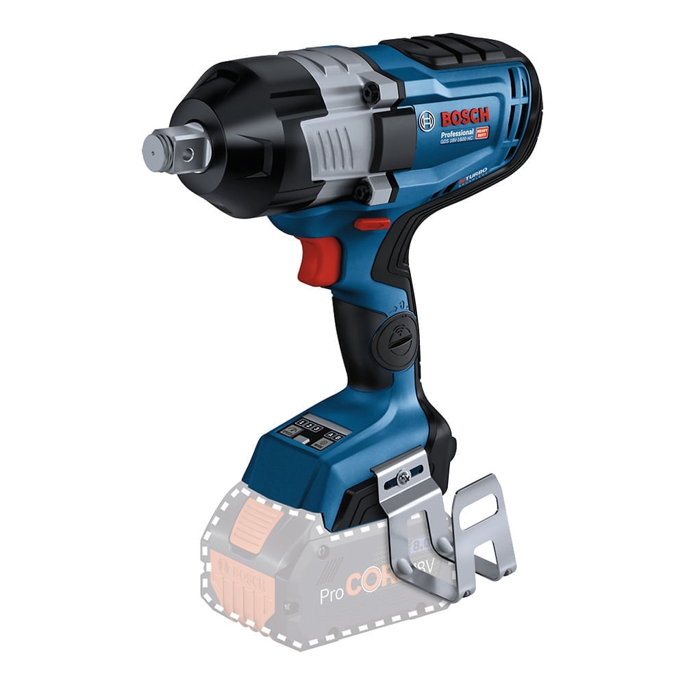 Chave de Impacto GDS 18V-1600 HC 3/4 Pol. 18V BITURBO Brushless 1600Nm sem Bateria e Carregador BOSCH