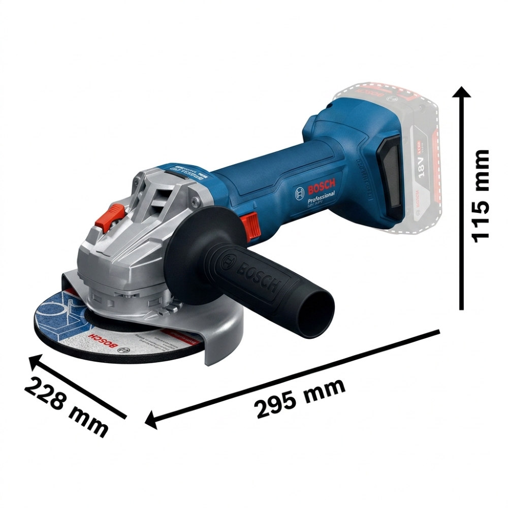 Esmerilhadeira Angular GWS 18V-8 5 Pol. Brushless sem Bateria e Carregador BOSCH