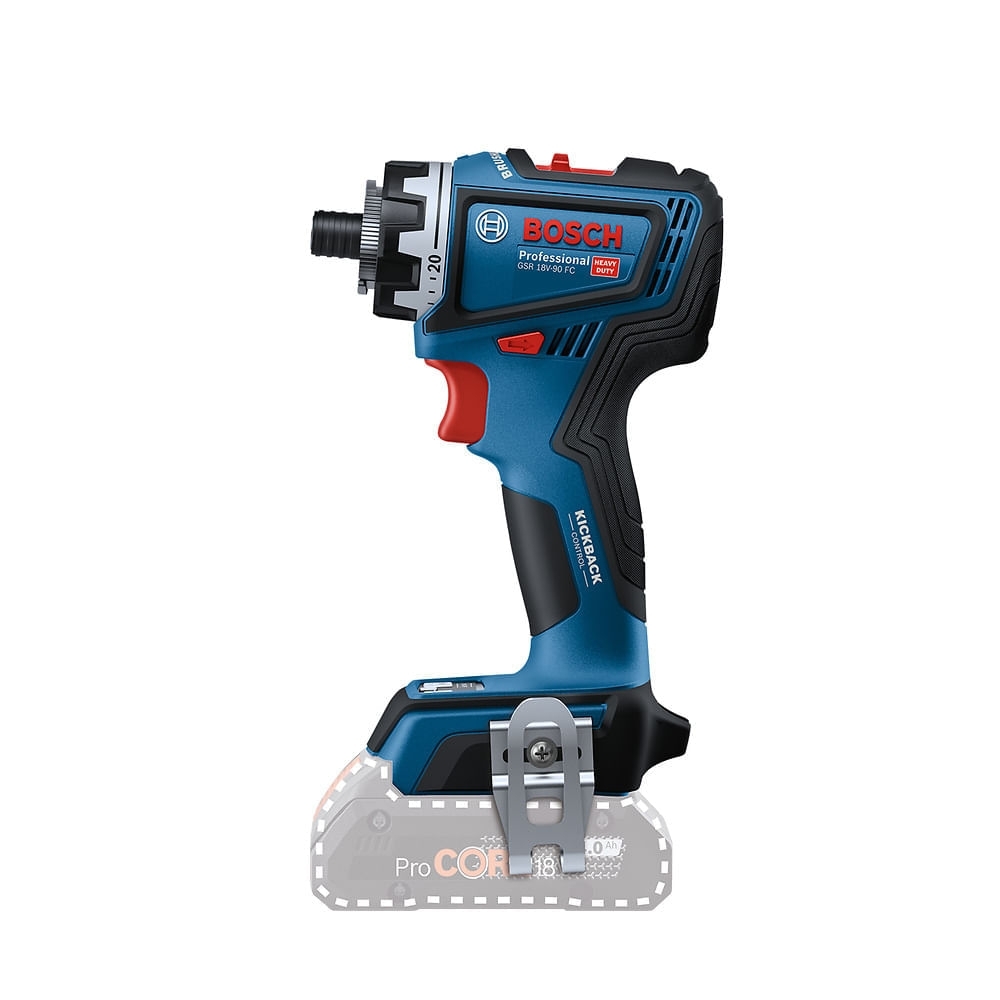 Parafusadeira Furadeira GSR 18V-90 FC 1/2 Pol. 18V Brushless sem Bateria com Maleta BOSCH