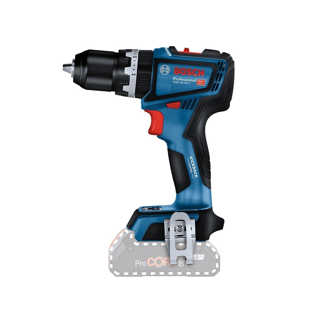 Parafusadeira Furadeira GSB 18V-90C 1/2 Pol. 18V Brushless sem Bateria BOSCH
