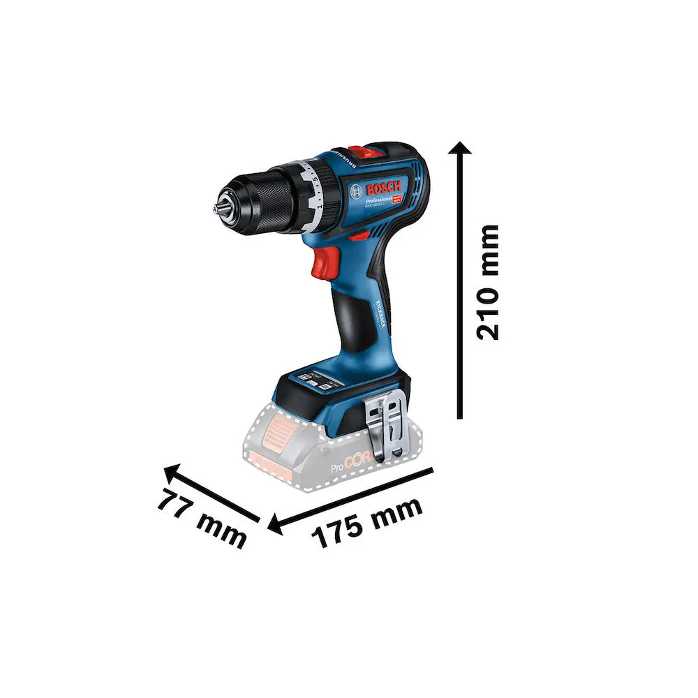 Parafusadeira Furadeira GSB 18V-90C 1/2 Pol. 18V Brushless sem Bateria BOSCH