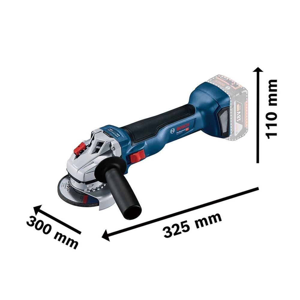 Esmerilhadeira Angular GWS 18V-10 5 Pol. Brushless sem Bateria e Carregador BOSCH