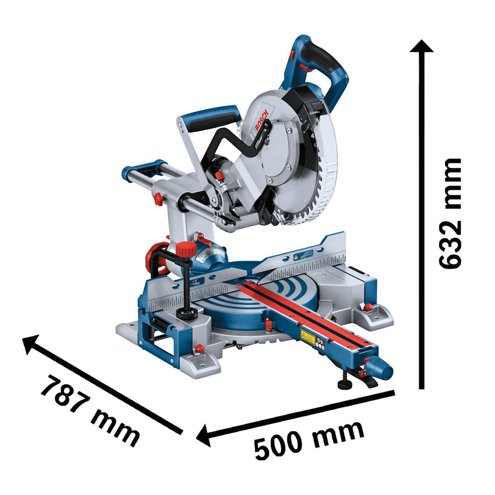 Serra de Esquadria GCM 18V-254 D 254mm sem Bateria com Disco 48D BOSCH