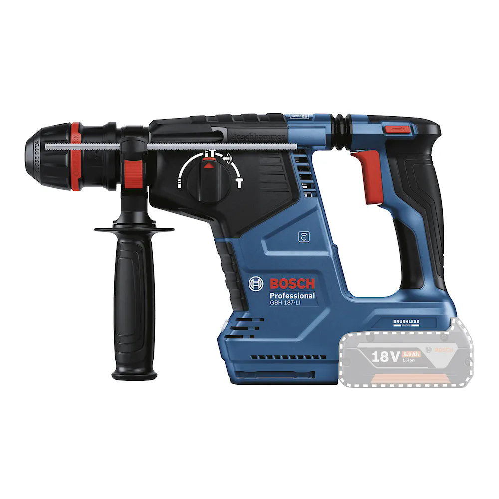 Martelete Perfurador Rompedor GBH 187-LI Brushless SDS Plus 18V sem Bateria BOSCH