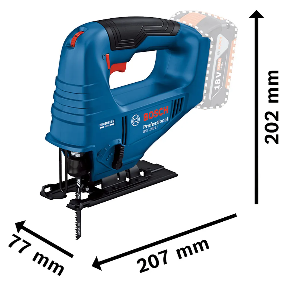 Serra Tico-Tico GST 183-LI 18V sem Bateria BOSCH