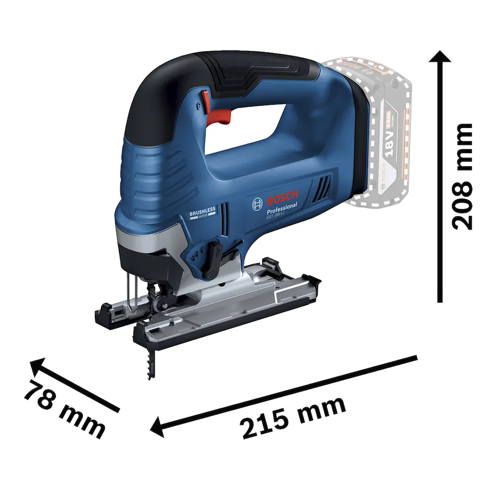 Serra Tico-Tico GST 185-LI Brushless 18V sem Bateria BOSCH