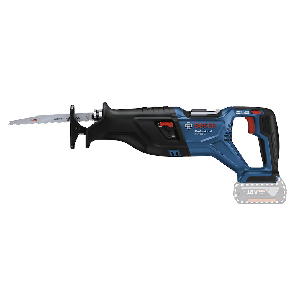 Serra Sabre GSA 185-LI Brushless 18V sem Bateria com 2 Lâminas BOSCH