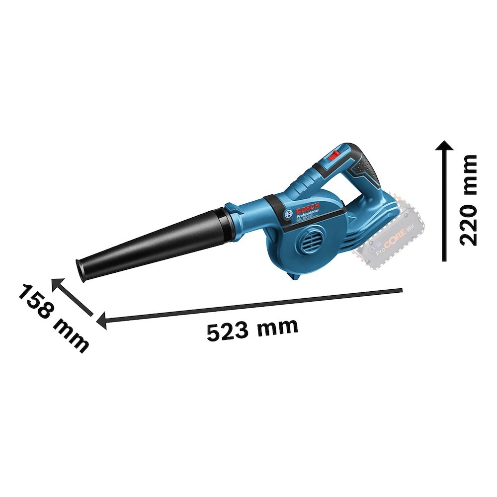 Soprador de Folhas GBL 18V-120 18V sem Bateria e Carregador BOSCH