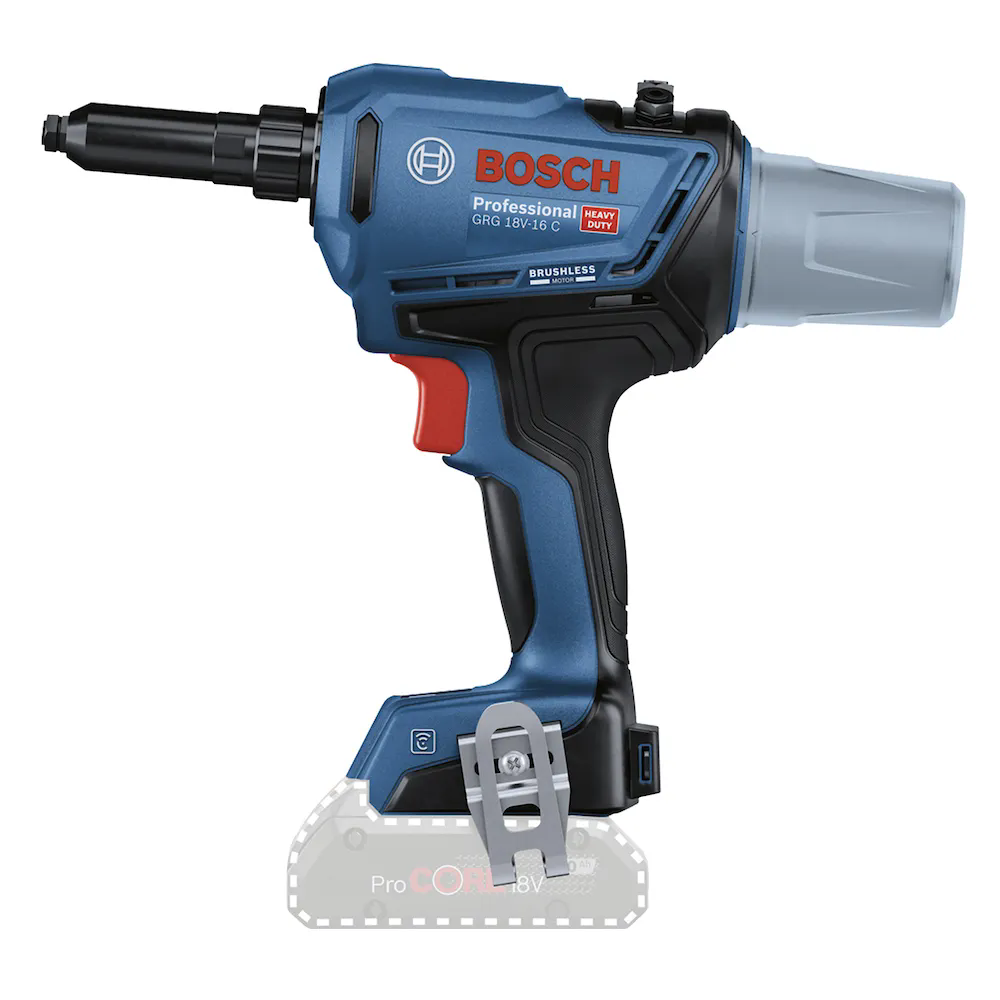 Rebitador GRG 18V-16C 18V Brushless sem Bateria e Carregador BOSCH