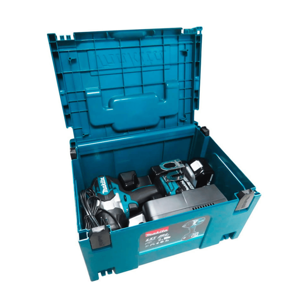 Chave de Impacto DTW1002RTJ 1/2 Pol. 18V Brushless com 2 Baterias, Carregador Bivolt e Maleta MAKITA