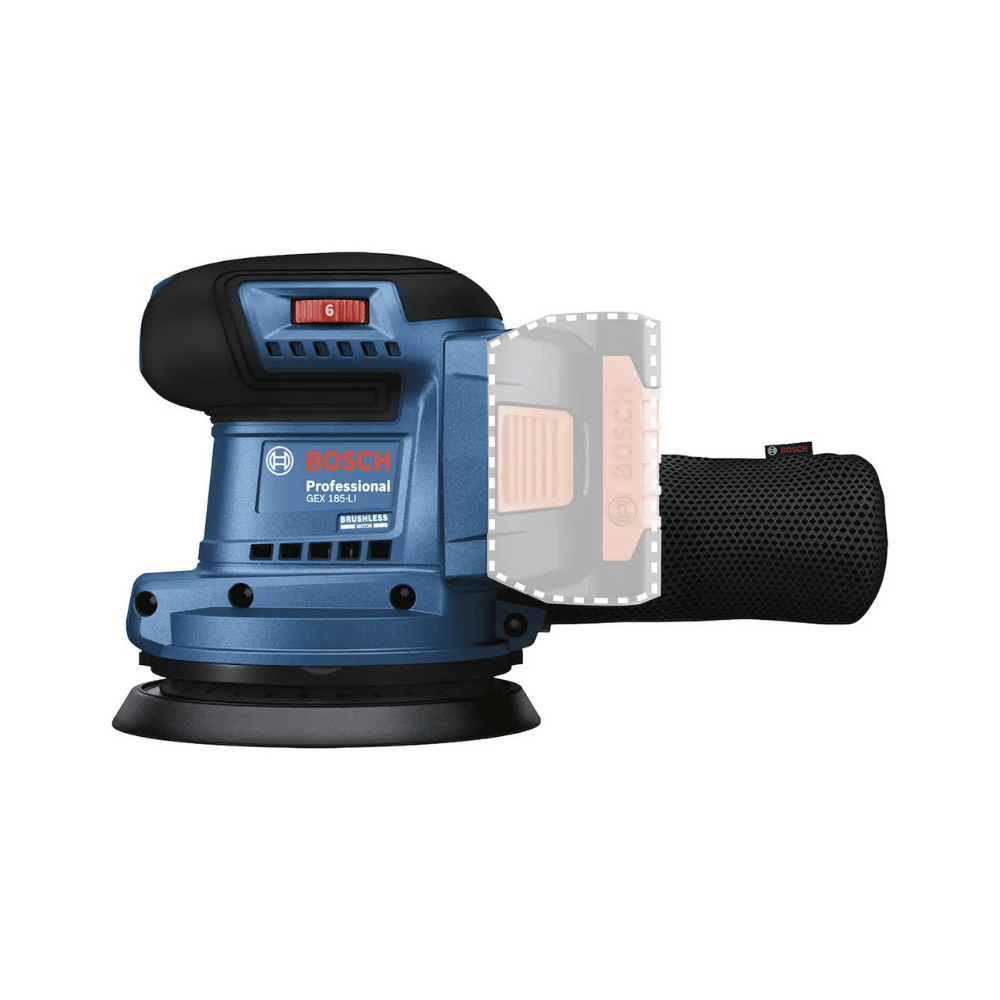 Lixadeira Roto-Orbital GEX 185-LI 125mm 18V Brushless sem Bateria e Carregador BOSCH