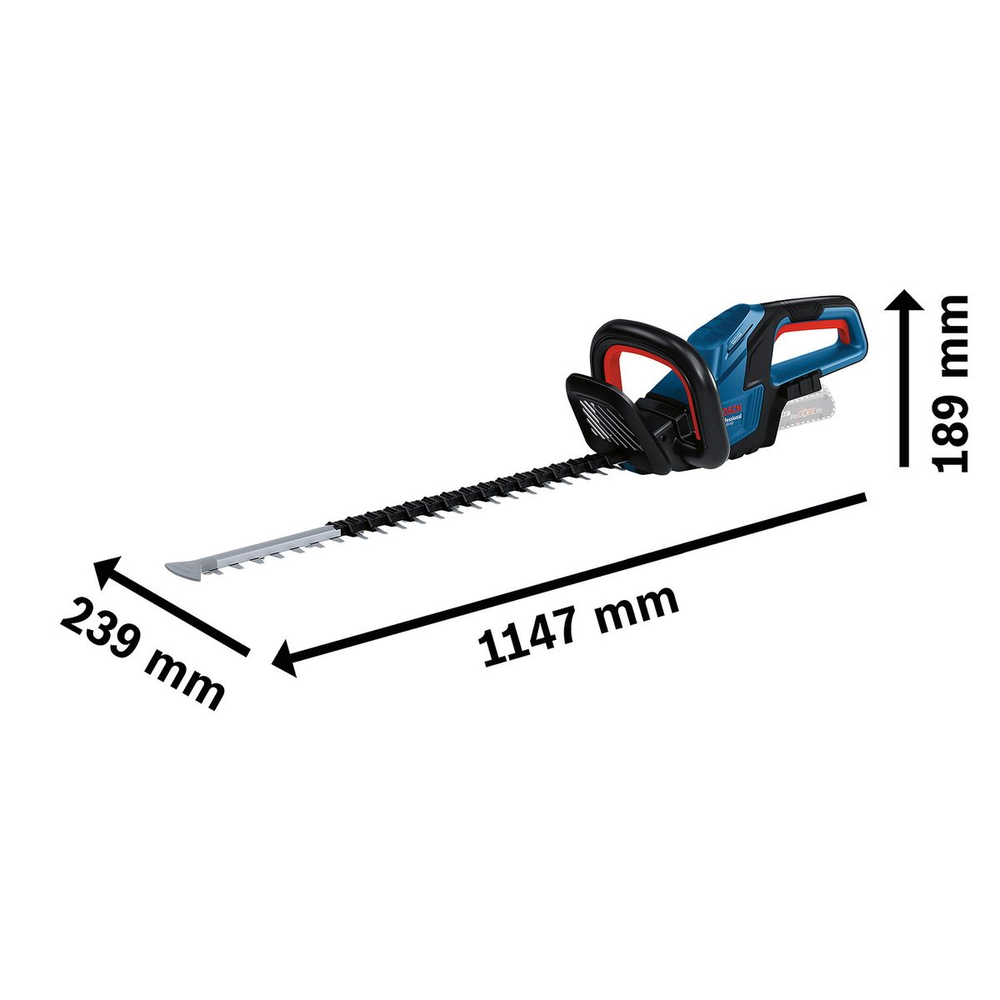 Aparador de Cerca Viva GHE 18V-60 18V Brushless sem Bateria BOSCH