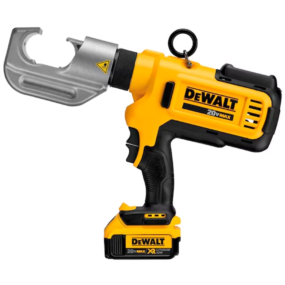 Crimpador de Cabos DCE300 12 Toneladas 20V MAX com 2 Baterias 4Ah, Carregador e Maleta DEWALT