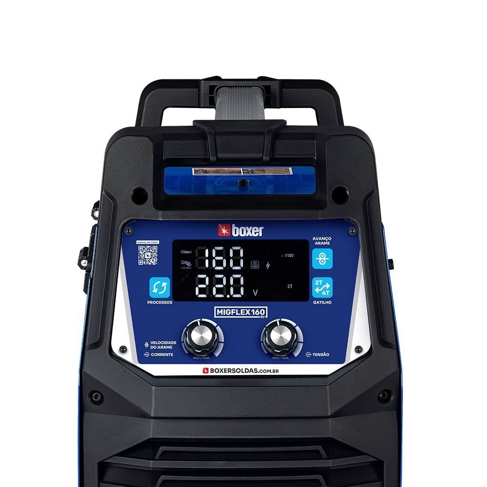 Máquina de Solda Inversora Multiprocesso MigFlex 160A MIG/MMA/TIG 127/220V Bivolt BOXER