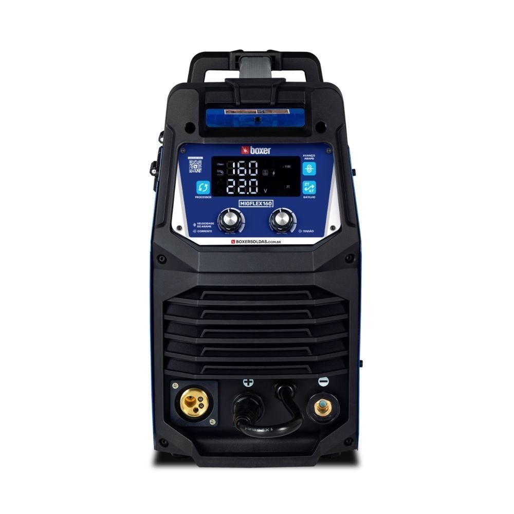 Máquina de Solda Inversora Multiprocesso MigFlex 160A MIG/MMA/TIG 127/220V Bivolt BOXER