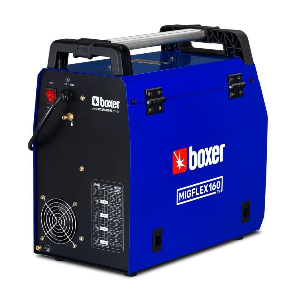 Máquina de Solda Inversora Multiprocesso MigFlex 160A MIG/MMA/TIG 127/220V Bivolt BOXER