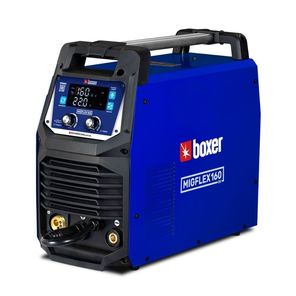 Máquina de Solda Inversora Multiprocesso MigFlex 160A MIG/MMA/TIG 127/220V Bivolt BOXER
