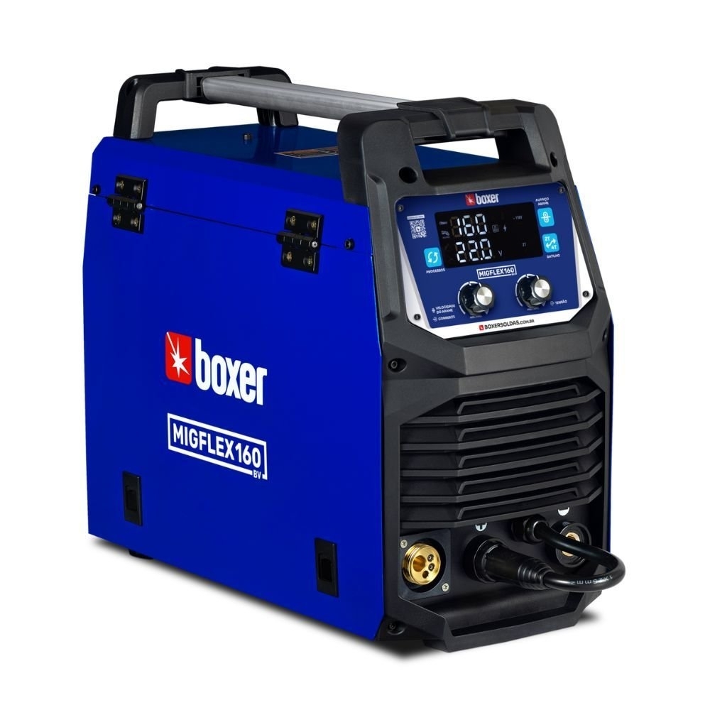 Máquina de Solda Inversora Multiprocesso MigFlex 160A MIG/MMA/TIG 127/220V Bivolt BOXER