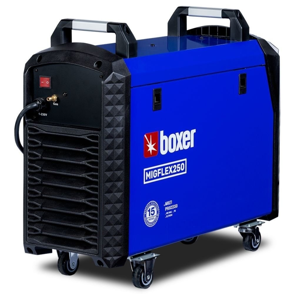 Máquina de Solda Inversora Multiprocesso MIGFLEX 250 MIG/MMA/TIG 220A 220V BOXER