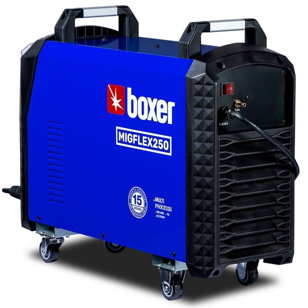 Máquina de Solda Inversora Multiprocesso MIGFLEX 250 MIG/MMA/TIG 220A 220V BOXER