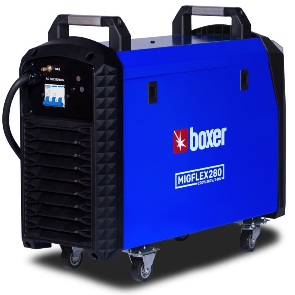 Máquina de Solda Inversora Multiprocesso MIGFLEX 280 MIG/MMA/TIG 280A 220/380/440V Trifásica BOXER