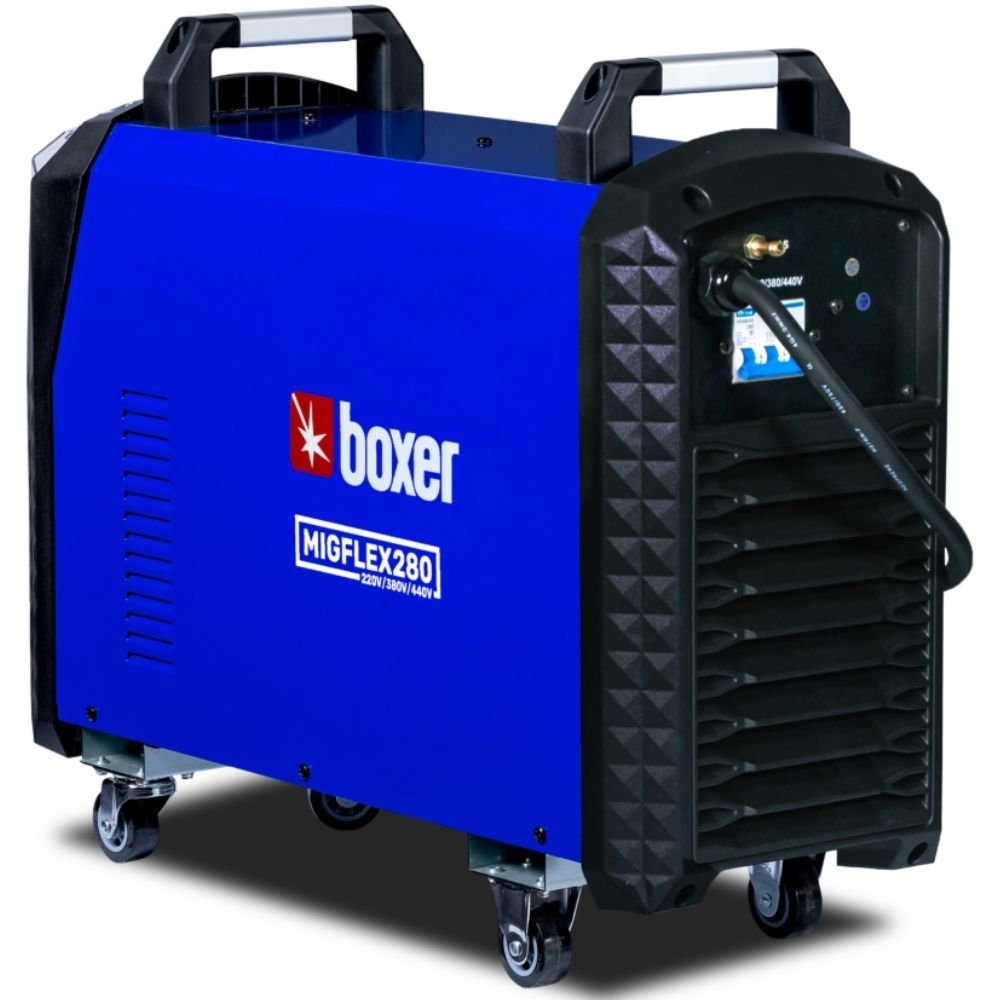 Máquina de Solda Inversora Multiprocesso MIGFLEX 280 MIG/MMA/TIG 280A 220/380/440V Trifásica BOXER