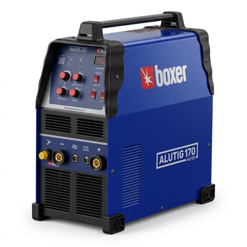 Máquina de Solda Inversora TIG/MMA ALUTIG 170 AC/DC 170A 220V BOXER
