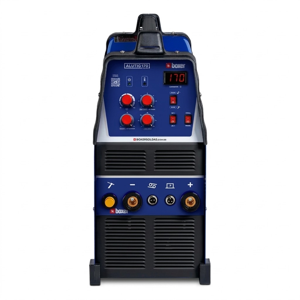 Máquina de Solda Inversora TIG/MMA ALUTIG 170 AC/DC 170A 220V BOXER