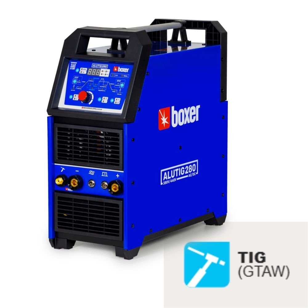 Máquina de Solda Inversora TIG/MMA ALUTIG 280 AC/DC 280A 220V BOXER
