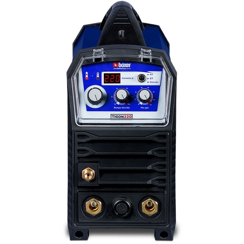 Máquina Inversora de Solda Tigon 220 TIG/MMA 220A 220V com Tocha TIG e Display BOXER