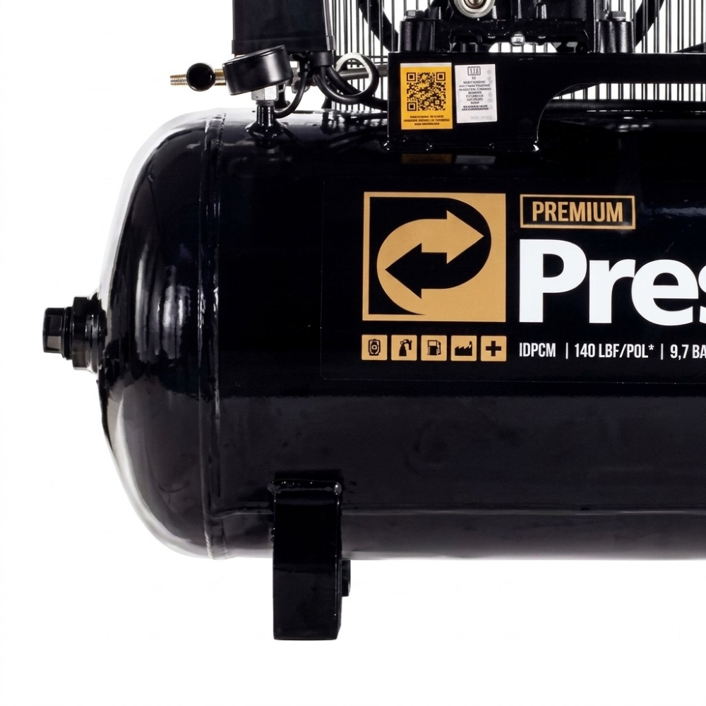 Compressor de Ar Storm 300 Premium 2HP 10 PCM 100 Litros 220V PRESSURE