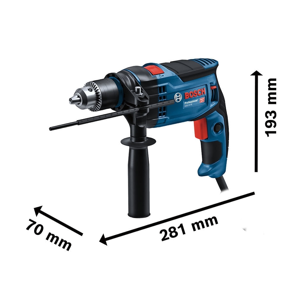 Furadeira de Impacto GSB 16 RE 1/2 Pol. 850W 110V com Maleta BOSCH