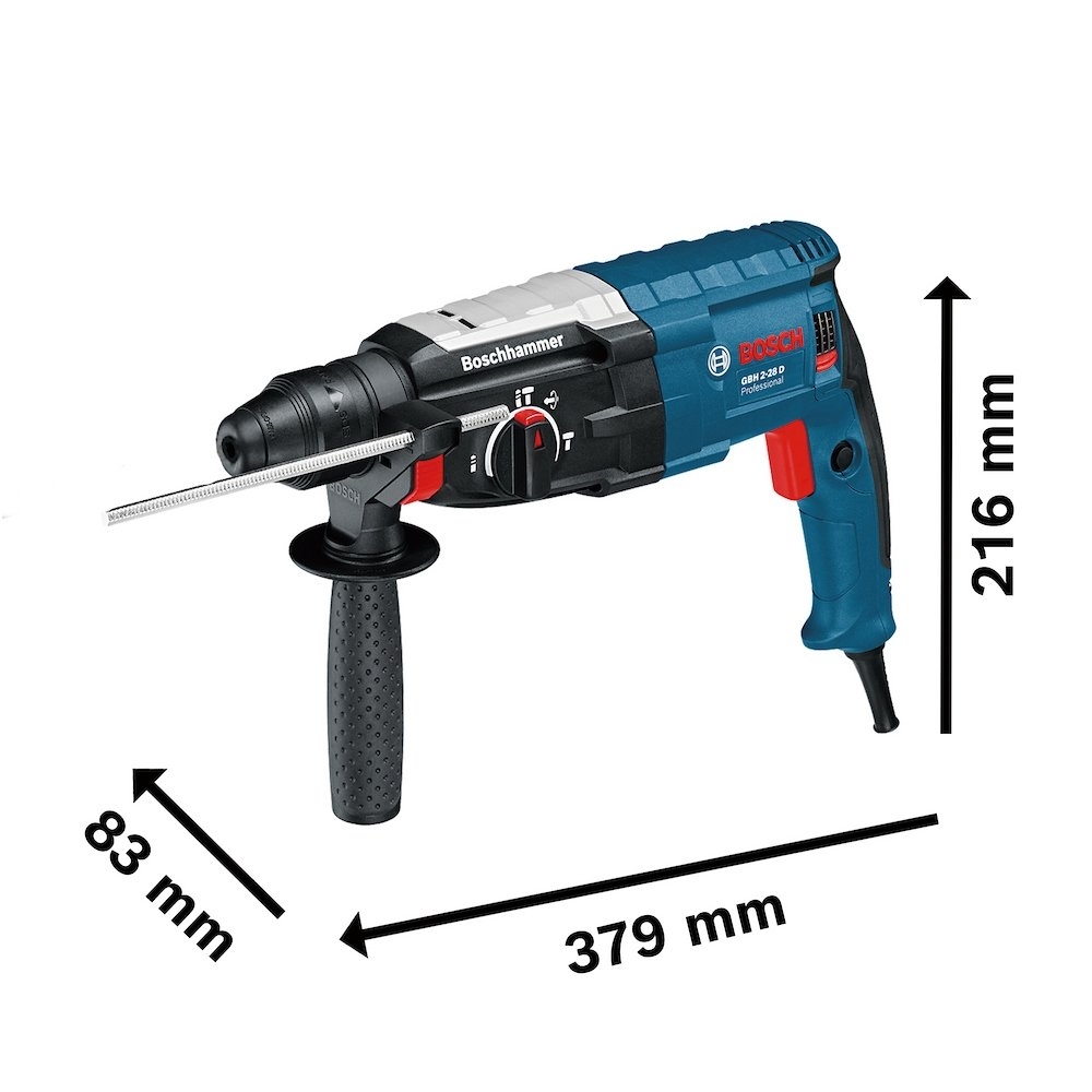 Martelo Perfurador Rompedor GBH 2-28 D 850W 3,2J 110V com Maleta BOSCH