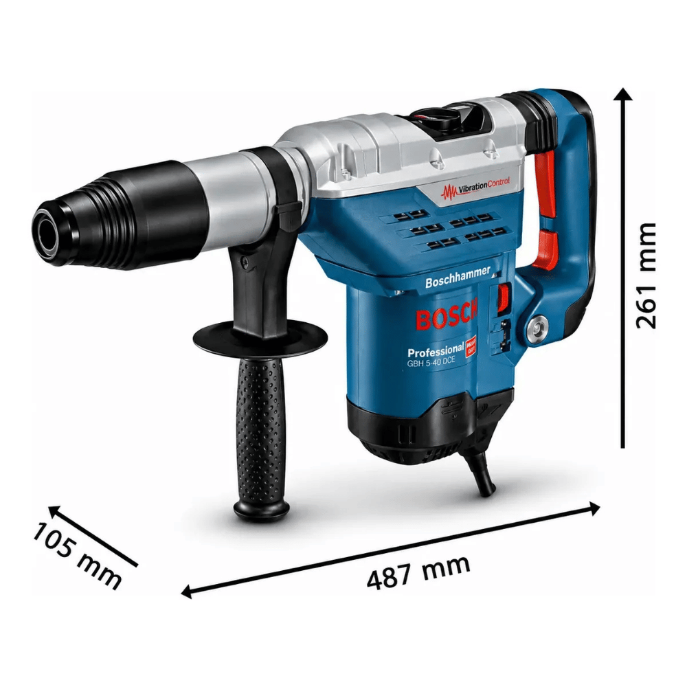 Martelete Perfurador Rompedor GBH 5-40 DCE 1150W 8,8J 220V com Maleta BOSCH