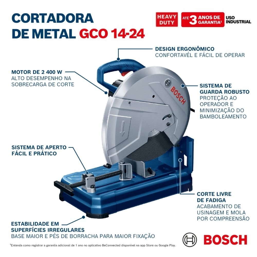 Cortadora de Metais GCO 14-24 14 Pol. 2400W 220V com Disco BOSCH