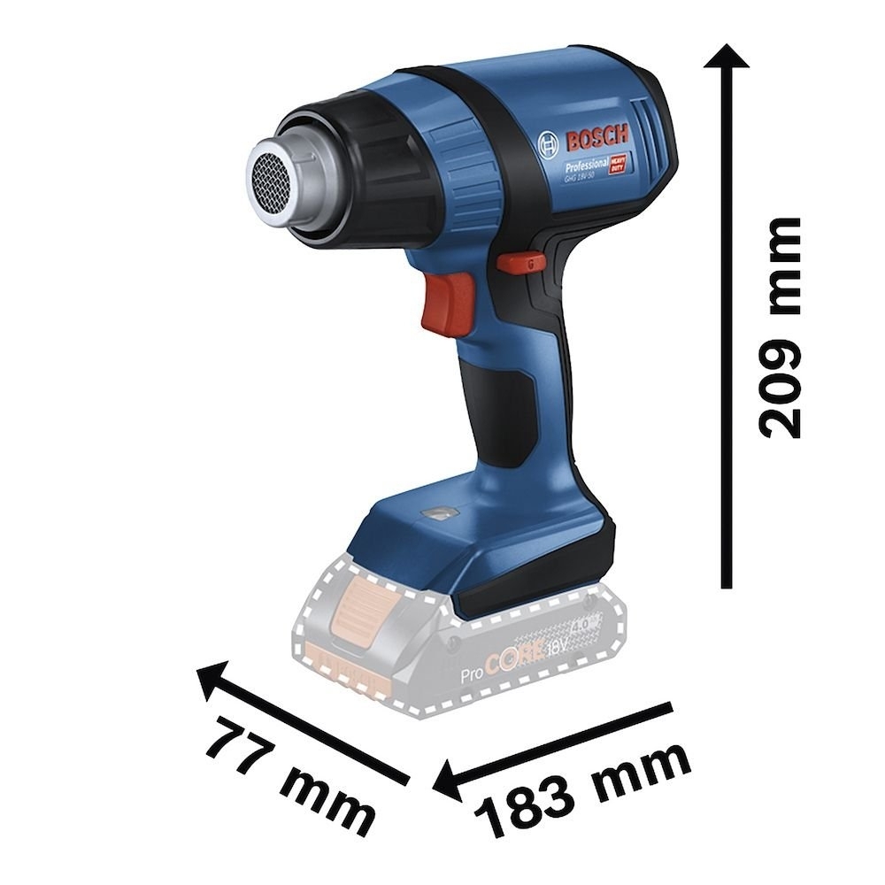 Soprador Térmico GHG 18V-50 sem Bateria BOSCH